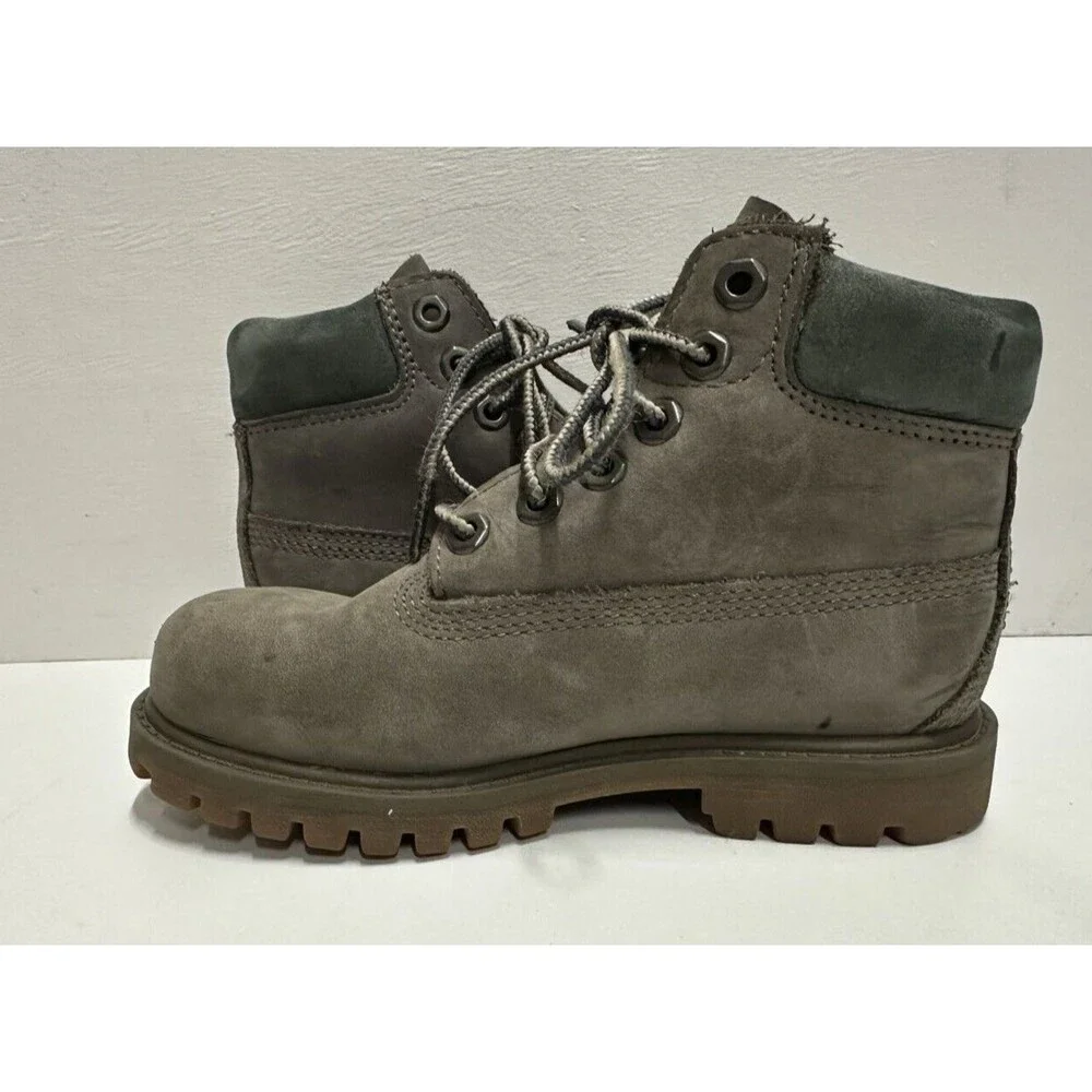 Timberland toddler size US-11.5 UK 11 EU 29 gray suede lace up boots